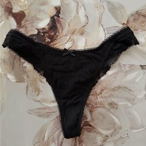Victoria's Secret Black Lace Panties